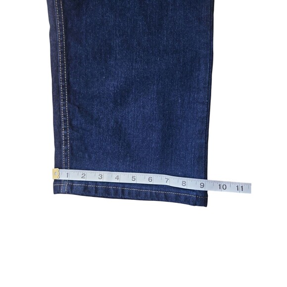 Wrangler Jeans Regular Fit Men's 42 X 32 Straight Leg Free To Stretch Dark Wash - Picture 11 of 11